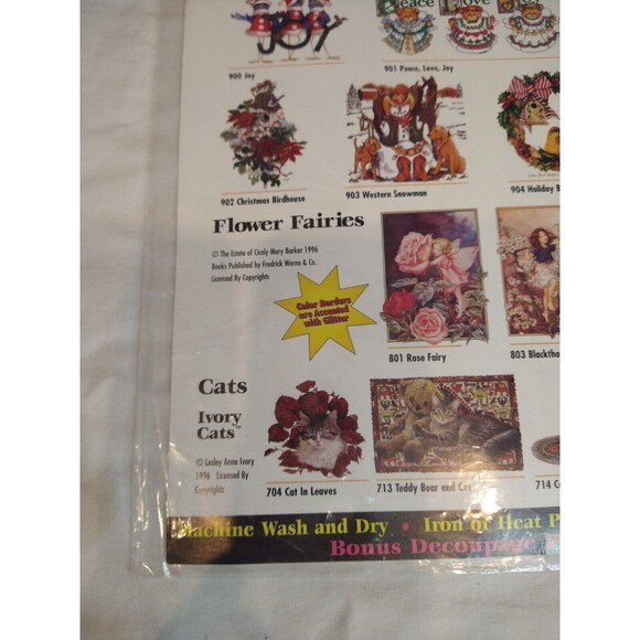 New JONES TONES VINTAGE COLOR IRON-ON TRANSFER #908 Santa Bear 9" x 9" - Picture 4 of 8